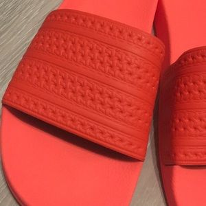 adidas Shoes - Adidas Adilette Slides - solar red adidas Shoes - Adidas Adilette Slides - solar red